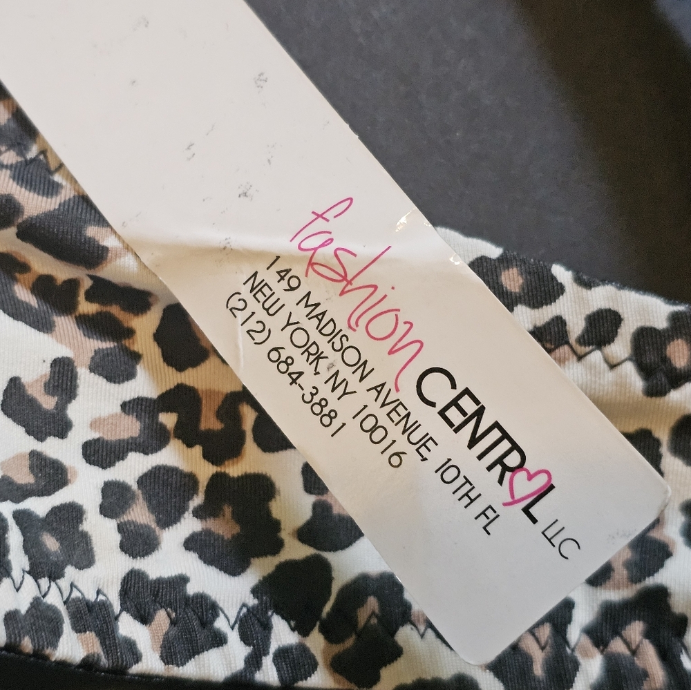 Leopard Print Push up add 2 cup sizes Padded Bra NWT - Picture 5 of 6